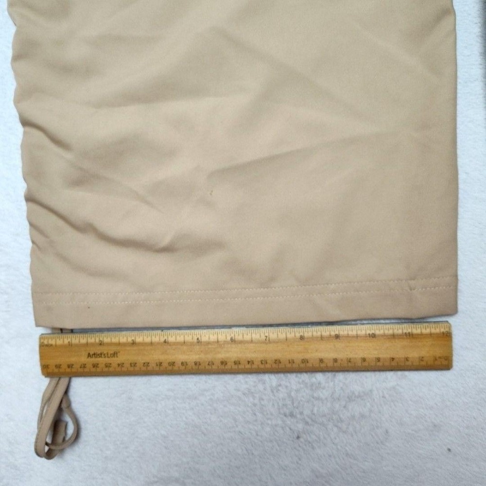 Jordan Jogger Pants Womens L Beige Chicago Cargo Drawstring Elastic Wide DZ4436 - Picture 12 of 13